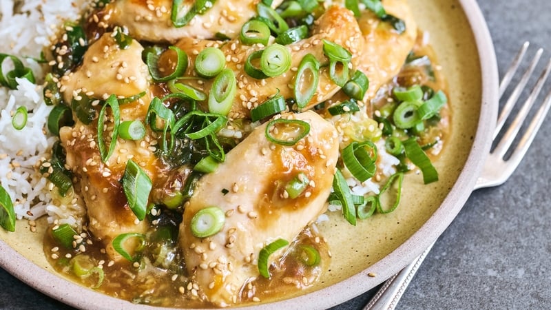 It's a tasty mix of a stir-fry and a curry.