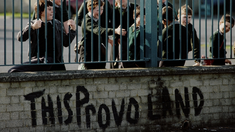 School children in Crossmaglen, Co Armagh, dubbed 'Bandit Country' by the British Army