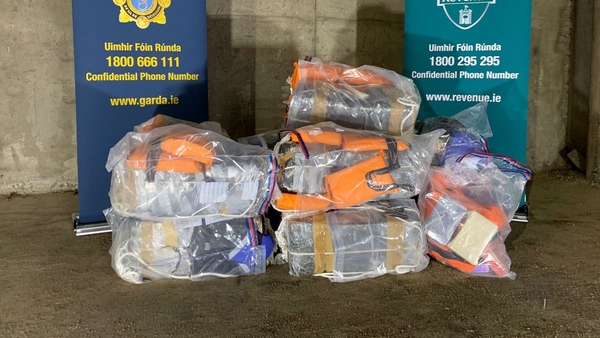 The cocaine was hidden in a bale which had a buoyancy aid and a beacon attached