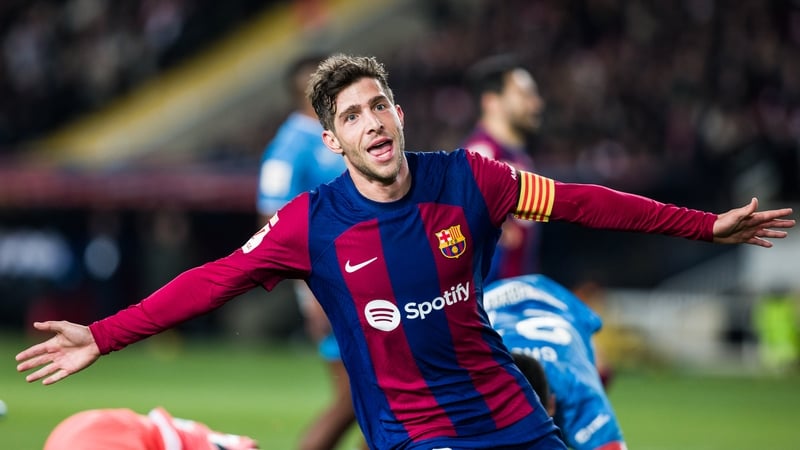 Barcelona captain Sergi Roberto made the difference as Xavi's side ended their winless streak