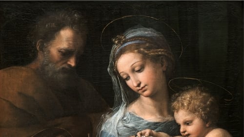A professor at the University of Bradford said most of the famous painting Madonna della Rossa is indeed by Raphael, except for the face of Joseph