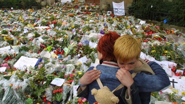 A 19-year-old former student gunned down 16 people including 12 teachers and two students at a school in Erfurt, Germany on 26 April 2002