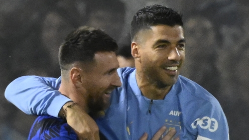 Messi and Suarez formed a close bond as team-mates at Barcelona