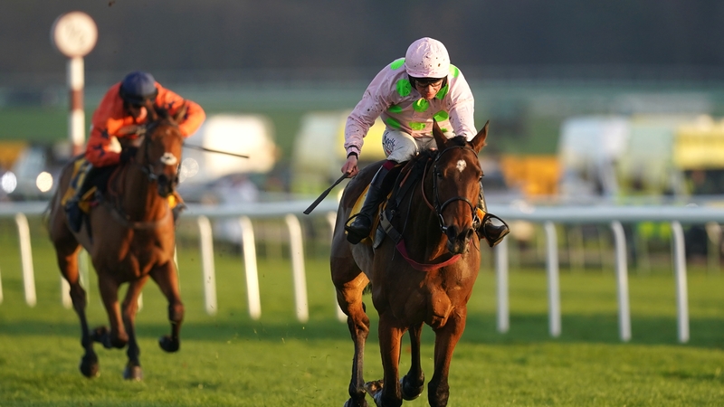 Royale Pagaille and Charlie Deutsch winning the Betfair Chase