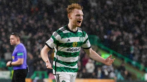 Liam Scales scored his first goal of the season
