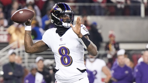 Lamar Jackson threw two TD passes