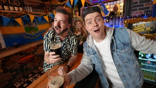 Tipp comedy and music duo The 2 Johnnies as depicted in Callan Kicks The Year 2023
