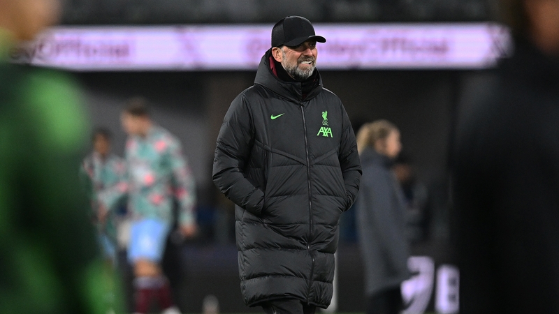 Jurgen Klopp at Turf Moor where Liverpool went top of the league following their 2-0 victory over Burnley