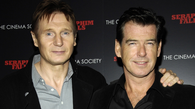 Liam Neeson and Pierce Brosnan (pictured in 2007) both worked with the late David Leland