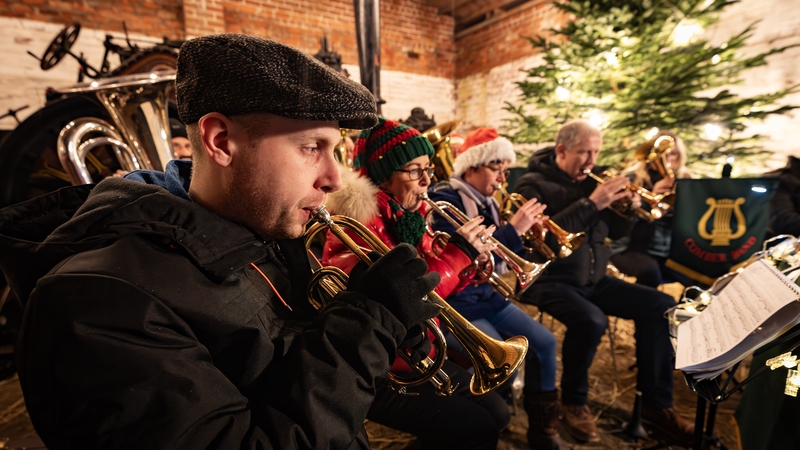 Comber Brass Band - one of the groups to receive funding through the Arts Coucil of Northern Ireland - performing at the Ulster Folk Museum