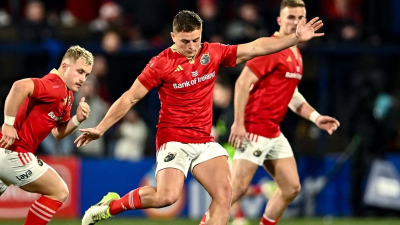 Butler (centre) will start at out-half for Munster