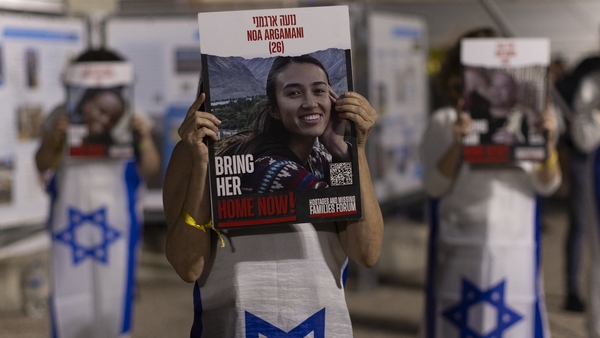 Hundreds of demonstrators rallied in Tel Aviv to demand that the Israeli government secure the release of hostages held in Gaza