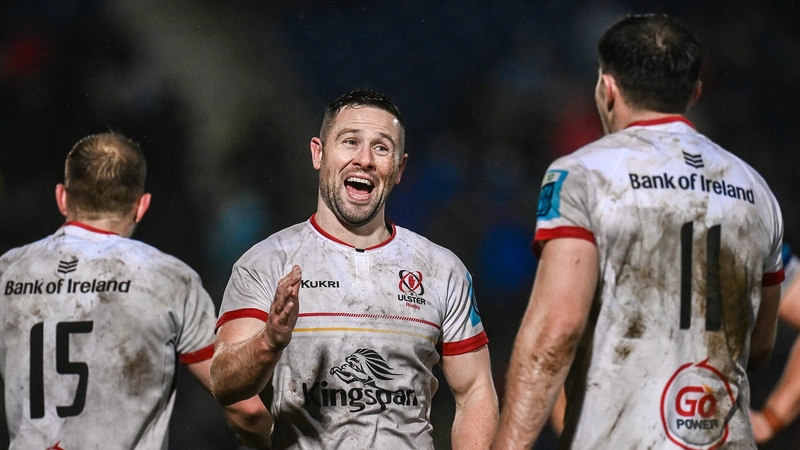 John Cooney (c) celebrates at the end of the game