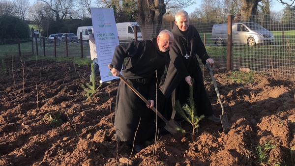 The Glenstal Abbey monks were invited to take part in the project by offering a small area of land for plantation