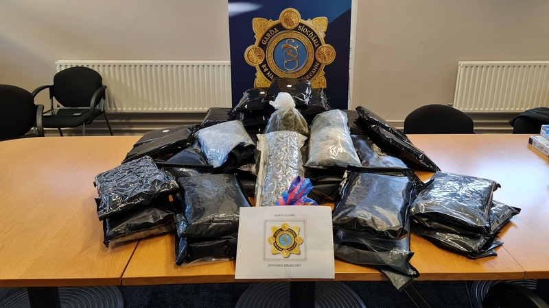 €500,000 worth of cannabis seized in Clane, Co Kildare yesterday