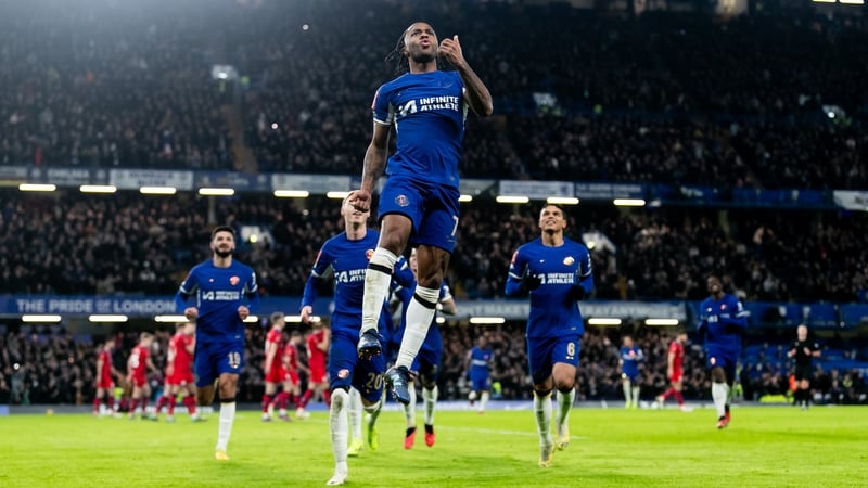 Raheem Sterling celebrates his goal