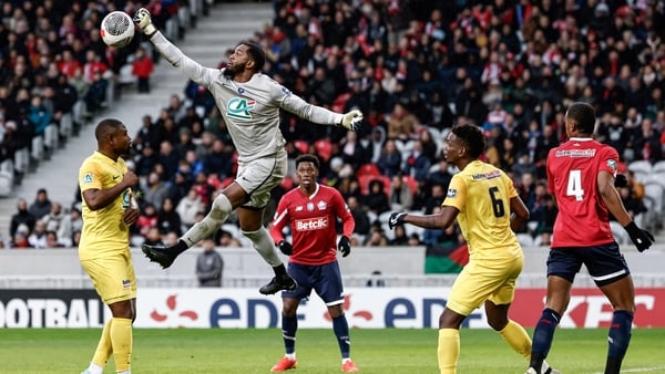 It was a busy night for Golden Lion keeper Gilles Meslien who let 12 goals past him
