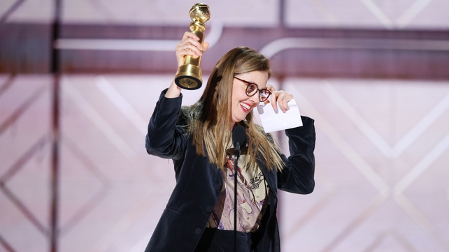 Director Justine Triet picked up two awards for Anatomy of a Fall: Best Screenplay – Motion Picture and Best Picture – Non-English Language