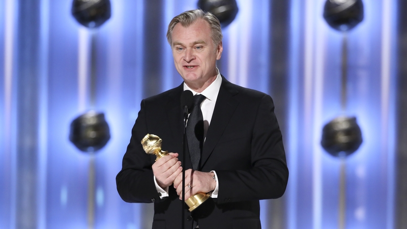 Christopher Nolan with his Best Director Golden Globe