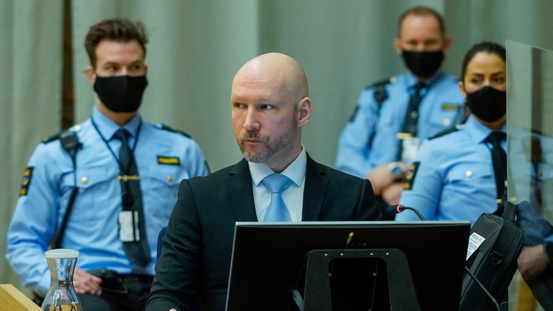 Breivik sued the Norwegian state claiming his prison conditions violated his human rights (file photo)