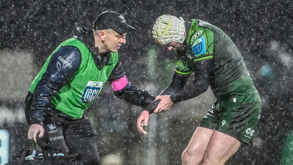 Mack Hansen came off late in the win over Munster