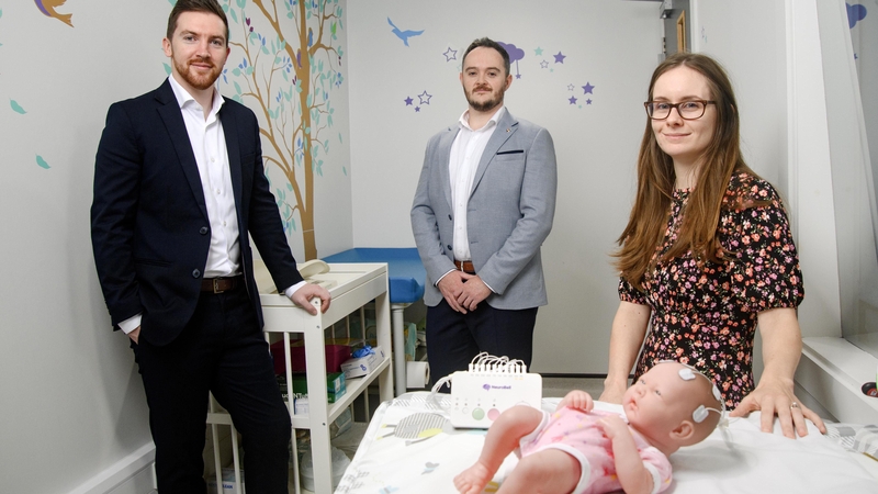 Dr Mark O'Sullivan, co-founder & CEO of NeuroBell, Colm Murphy, co-founder & Chief Technology Officer and Dr Alison O'Shea, co-founder & Chief Scientific Officer at the company