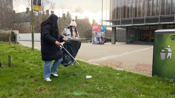 Maynooth University students Alex Balfe and Kyla Henry say their 'Green Campus' group has been making a big difference