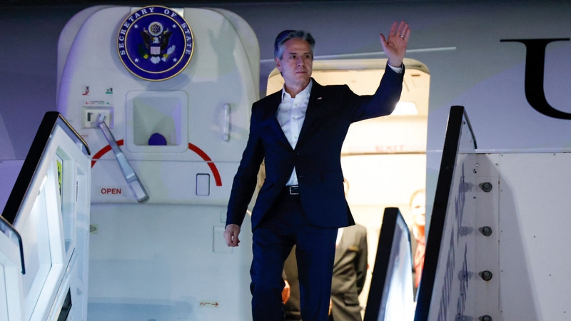 US Secretary of State Antony Blinken arrives in Tel Aviv as part of his week-long Middle East visit