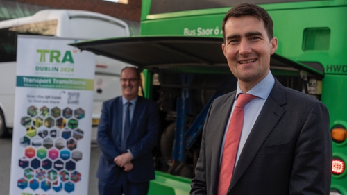 Minister of State at the Department of Transport Jack Chambers and Senator Gerry Horkan, a member of the Oireachtas Transport and Communications Committee
