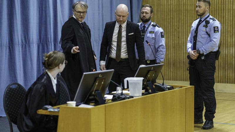 Anders Behring Breivik (C) killed 77 people in two attacks in July 2011