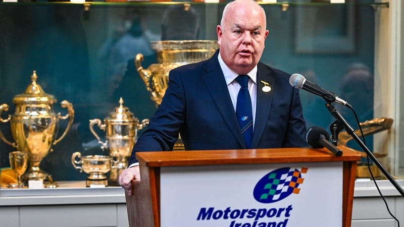 Aiden Harper during the Motorsport Ireland press conference at the Royal Irish Automobile Club in Dublin