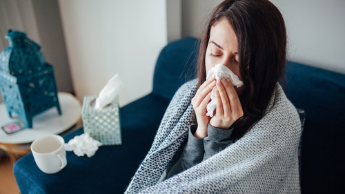 Cases of respiratory illnesses such as flu are expected to peak within two weeks (Stock image)