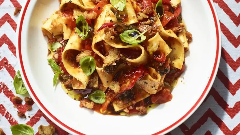 Red Pepper Bruschetta Pasta (Dan Jones/PA)