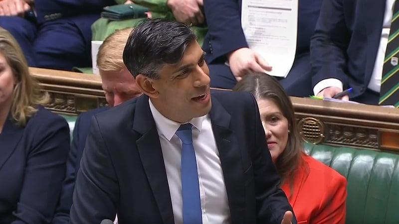 Mr Sunak told the House of Commons there is a 'real chance' of restoring the Northern Ireland Executive