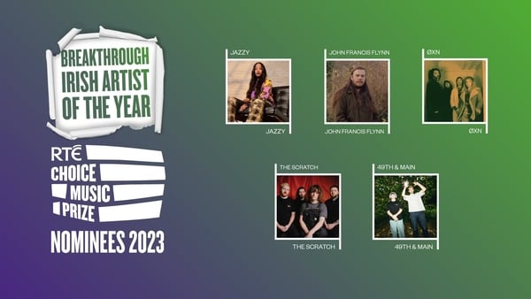 The winnerwill be announced at the RTÉ Choice Music Prize live show on 7 March at Vicar Street, Dublin