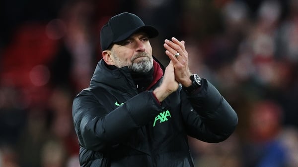Jurgen Klopp celebrates Liverpool's 2-1 win over Fulham