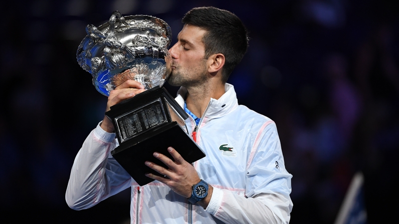 Novak Djokovic is back in Melbourne to defend his title