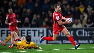Antoine Dupont scores Toulouse's fourth try against Ulster