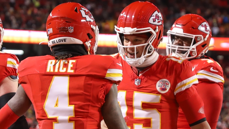 Patrick Mahomes connected with wide receiver Rashee Rice for an 11-yard touchdown in the opening drive of the Kansas City Chiefs' win over the Miami Dolphins