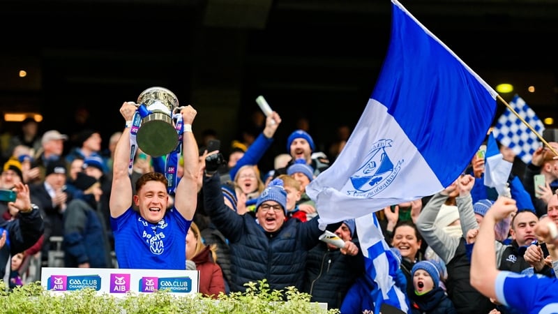 Arva captain Ciaran Brady lifts the All-Ireland title