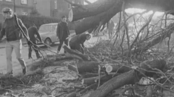 Destruction following storm, 1974