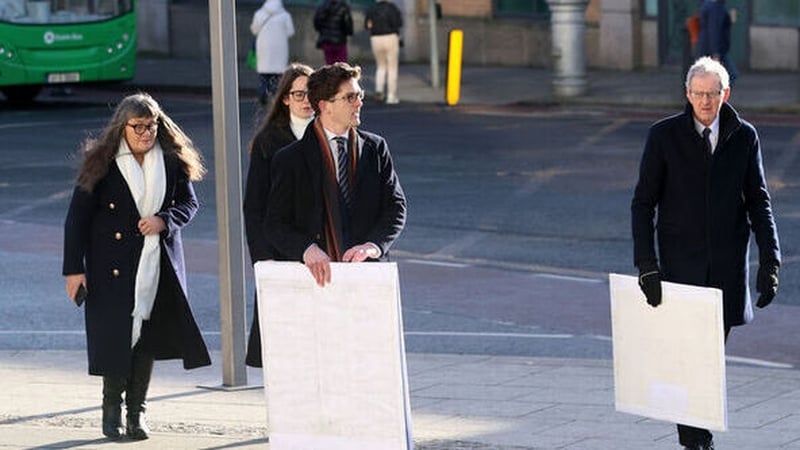 Enoch Burke's family held a protest outside the court today