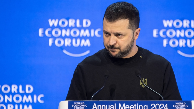 Mr Zelensky flew to Davos this year to address the World Economic Forum in person
