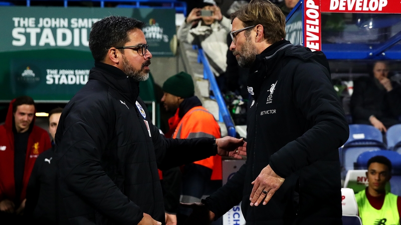 David Wagner and Jurgen Klopp back in January 2018