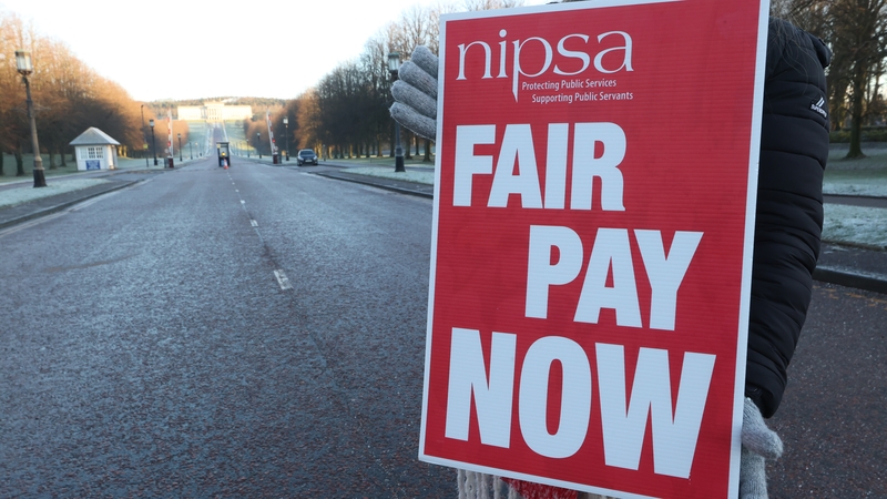 Tens of thousands of public sector workers are on strike in Northern Ireland