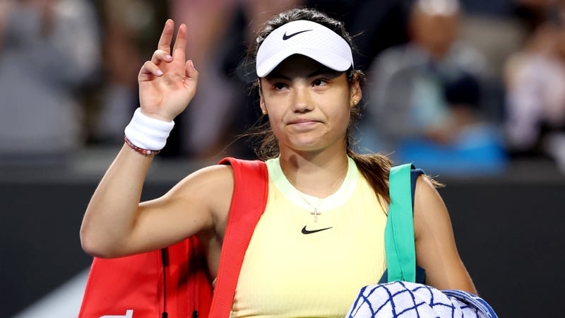 Emam Raducanu's grand slam return did not extend past a second game