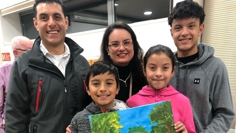 Carmen and Rene Morales and their children have settled well into Ballinamore since their arrival there