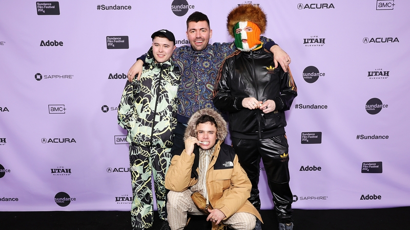 Kneecap and director Rich Peppiatt at the Sundance Film Festival. Getty Images