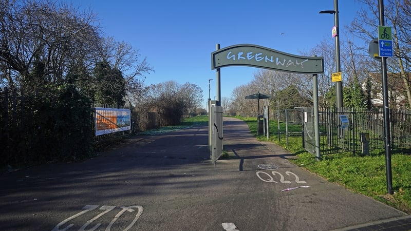 The junction of the Greenway and High Street South in Newham, east London, where a newborn baby was found in a shopping bag by a dog walker