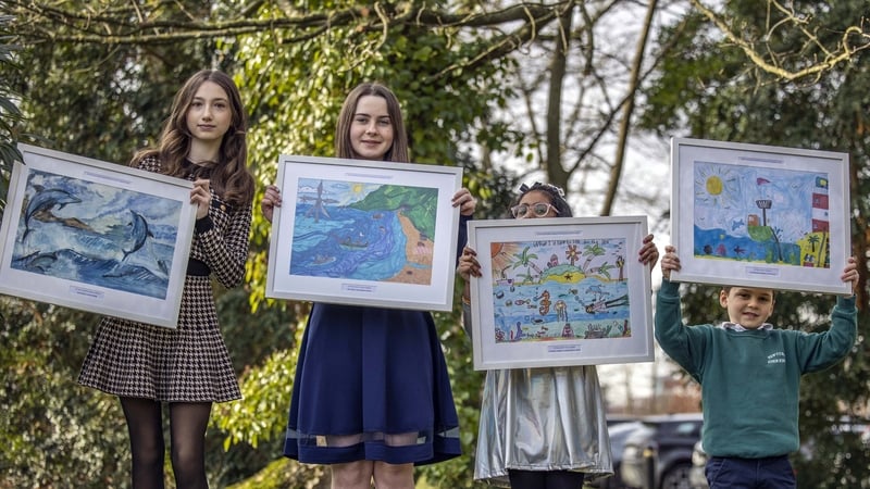 Esier, Ella, Summerly and Gus were the winners of the Green-Schools Marine Spatial Planning Poster Competition.